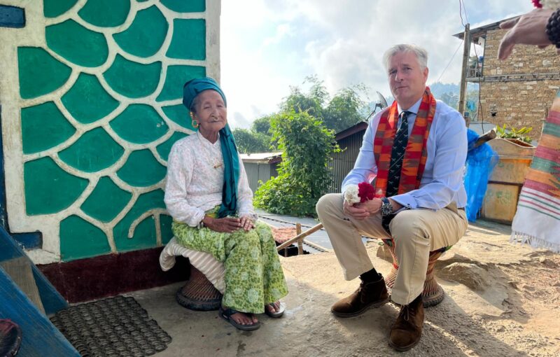 Commander British Gurkhas Nepal visits Area Welfare Centres