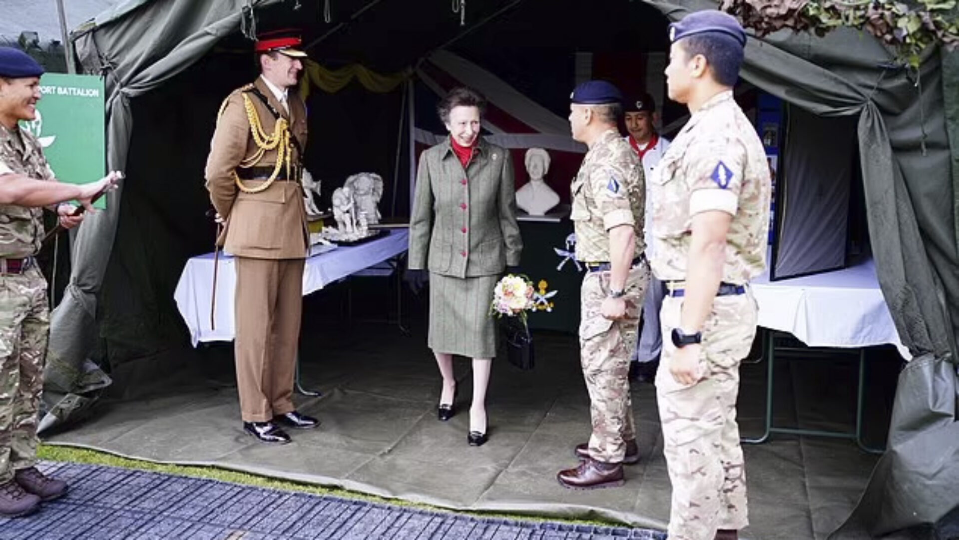 HRH Princess Royal - Visit to the Gurkha Allied Rapid Reaction Corps