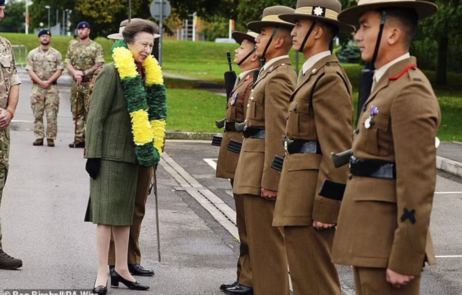 HRH Princess Royal - Visit to the Gurkha Allied Rapid Reaction Corps