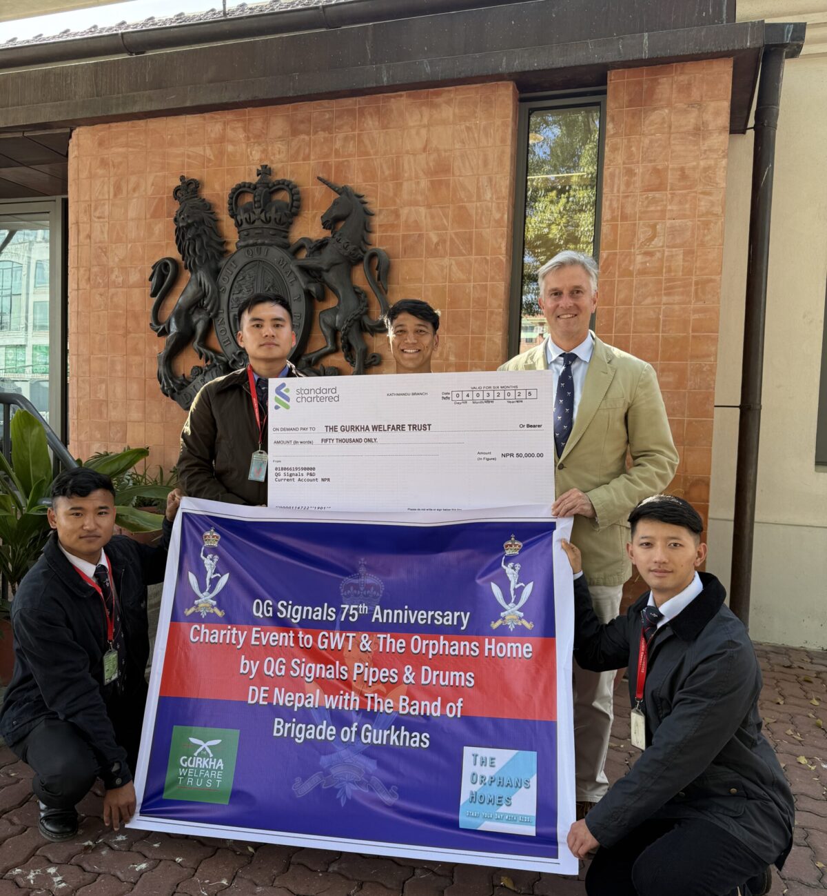 The Pipes and Drums of Queen’s Gurkha Signals delivering Defence and Community engagement Events in Nepal The Pipes and Drums of Queen’s Gurkha Signals delivering Defence and Community engagement Events in Nepal