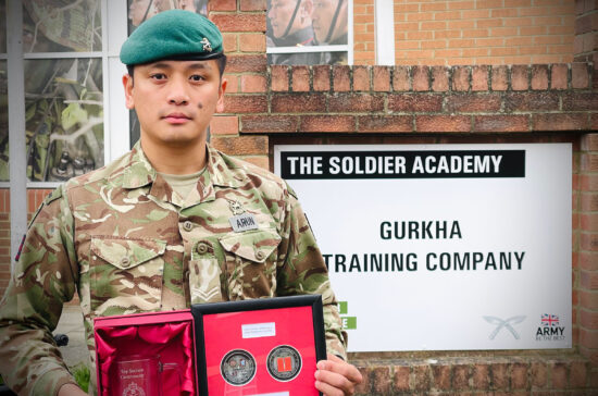 Corporal Arun Thapa has been awarded a 2nd Infantry Training Battalion Commanding Officer’s Award of Excellence