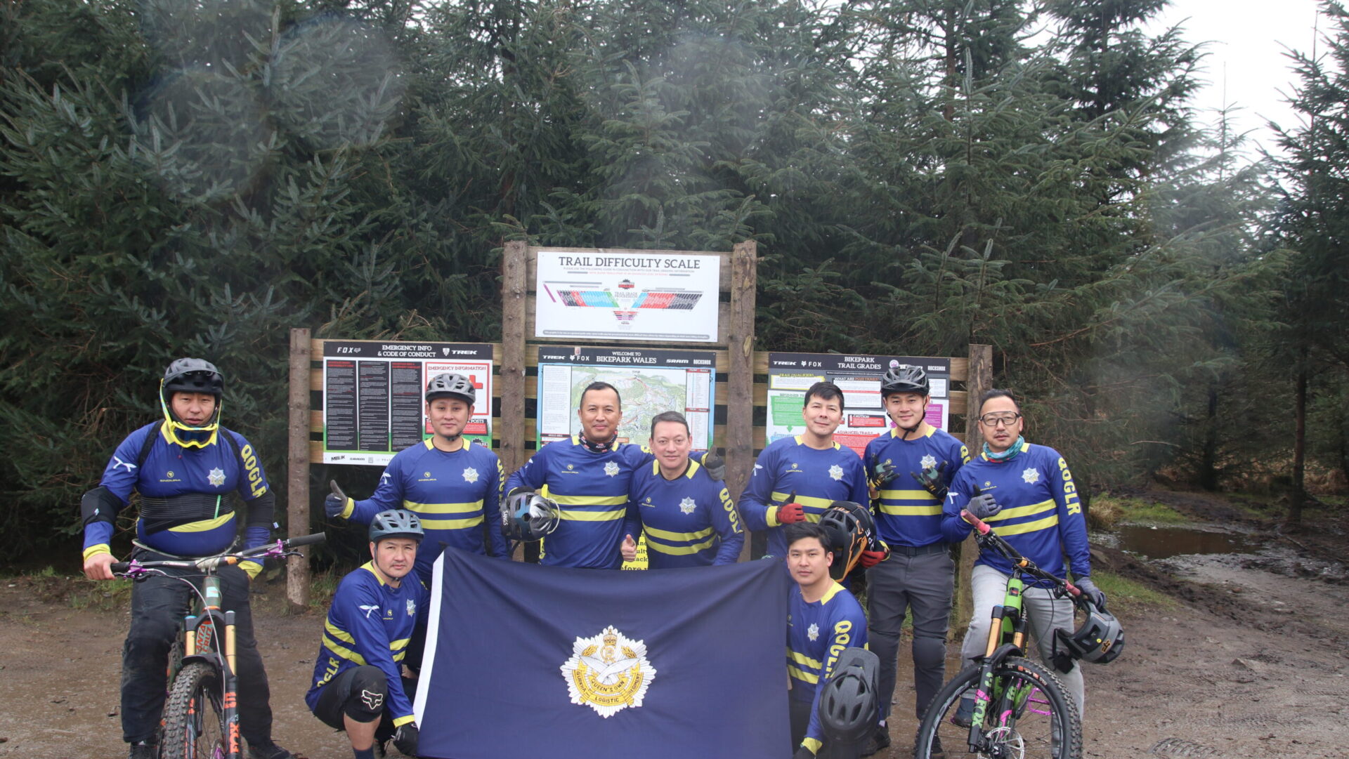 Queen’s Own Gurkha Logistic Regiment Mountain Bike Team Take on Bike Park Wales