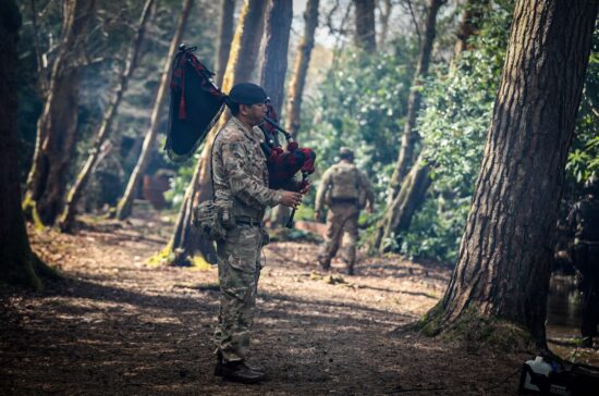 Bagpipes Sound on the Bayonet Range