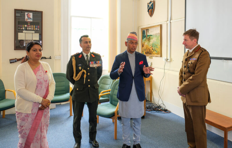 Ambassador of Nepal to the United Kingdom visits HQ Brigade of Gurkhas Ambassador of Nepal to the United Kingdom visits HQ Brigade of Gurkhas