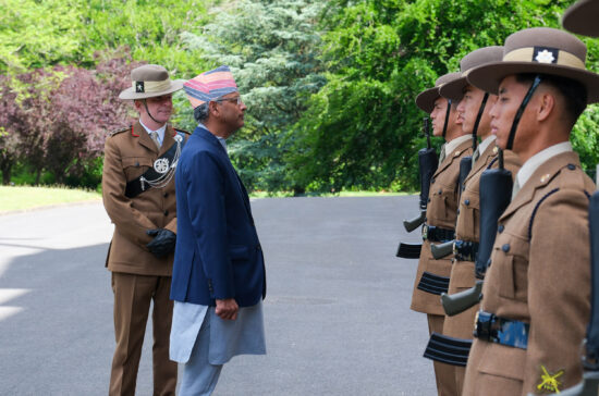 Ambassador of Nepal to the United Kingdom visits HQ Brigade of Gurkhas