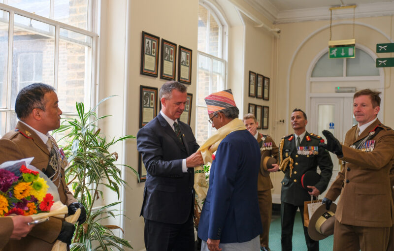 Ambassador of Nepal to the United Kingdom visits HQ Brigade of Gurkhas Ambassador of Nepal to the United Kingdom visits HQ Brigade of Gurkhas