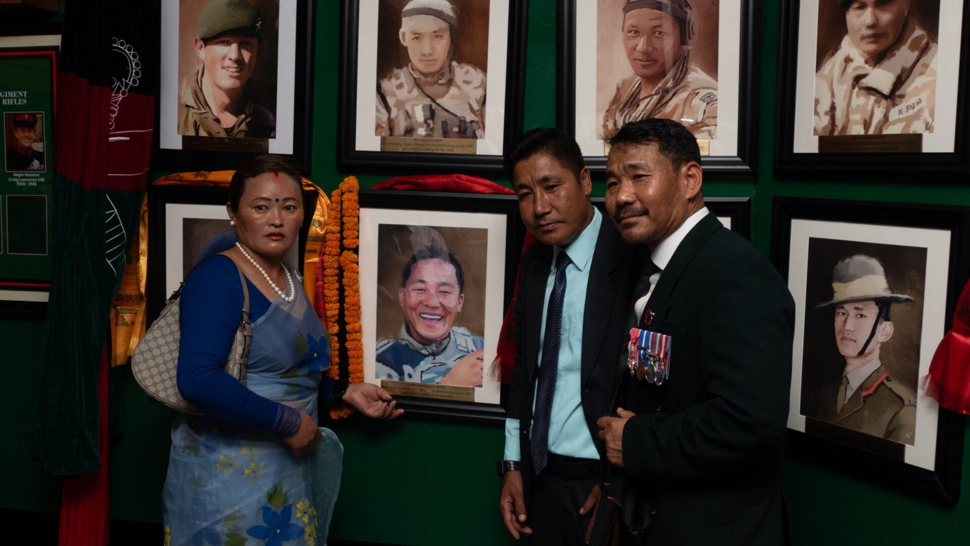 Portraits of Fallen Gurkhas handed over to Families in Nepal