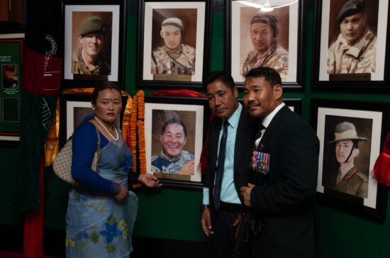 Portraits of Fallen Gurkhas handed over to Families in Nepal