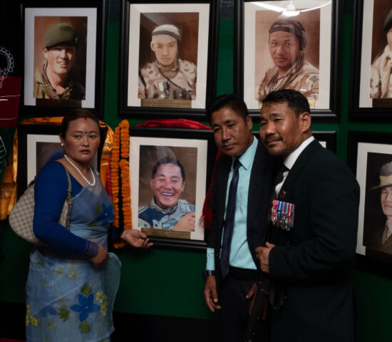 Portraits of Fallen Gurkhas handed over to Families in Nepal