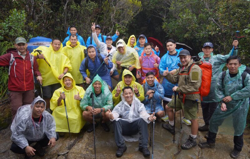 Gurkhas Summit Mount Kinabalu in Borneo.