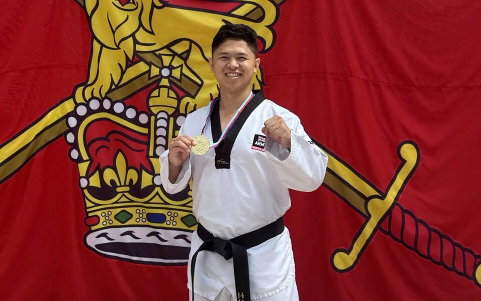 Lance Corporal (LCpl) Suraj from Gurkha Coy Sittang represented the British Army Martial Arts Team Lance Corporal (LCpl) Suraj from Gurkha Coy Sittang represented the British Army Martial Arts Team