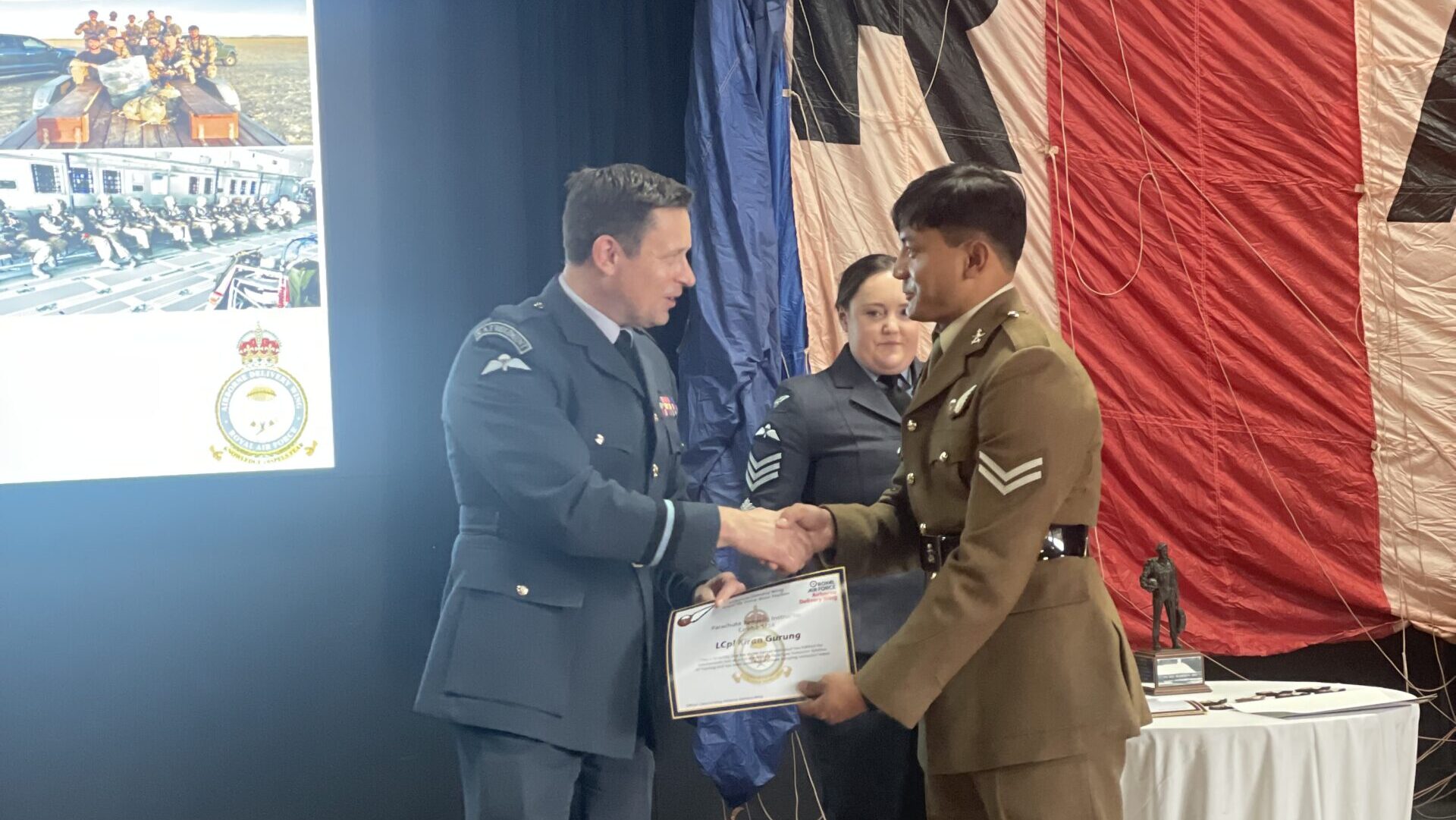 The First Gurkha Parachute Jump Instructor