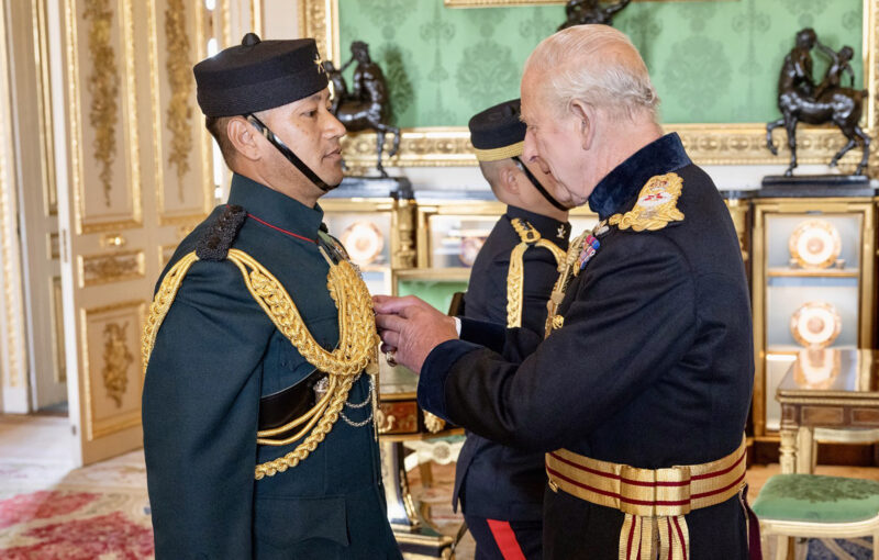 The King’s Gurkha Orderly Officers 2025 Receive MVO Medals from The King The King’s Gurkha Orderly Officers 2025 Receive MVO Medals from The King