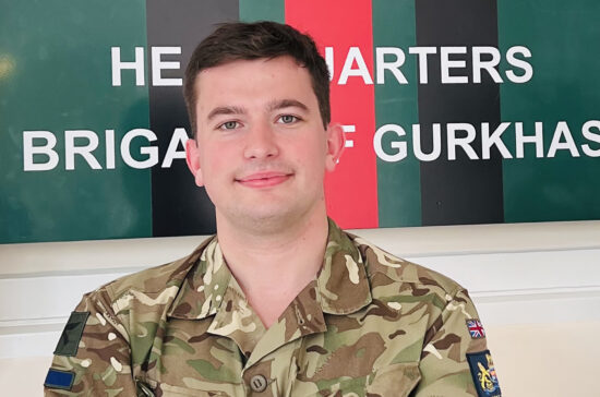 Captain Michael Lymar (Royal Corps of Signals) – Brigade of Gurkhas Adjutant