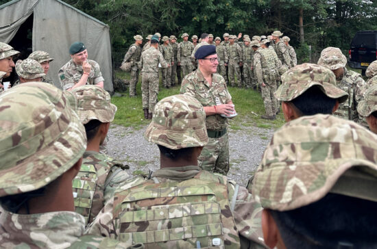 Chief of Defence People visits Gurkha Company Catterick