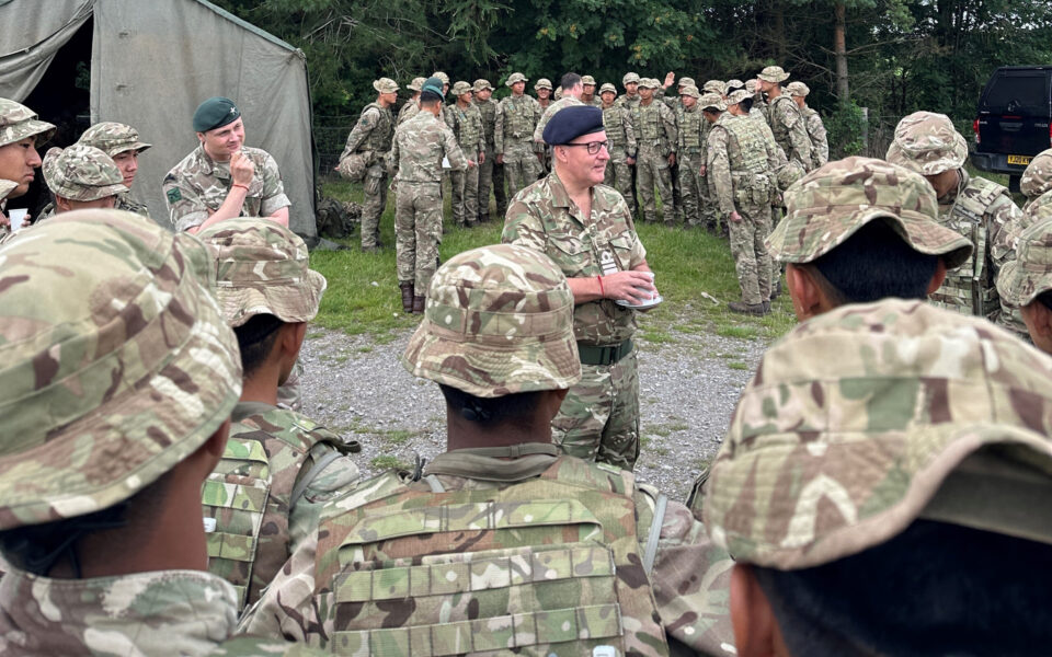 Chief of Defence People visits Gurkha Company Catterick