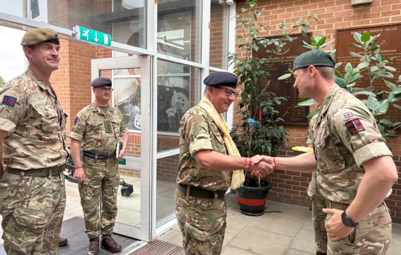 Chief of Defence People visits Gurkha Company Catterick