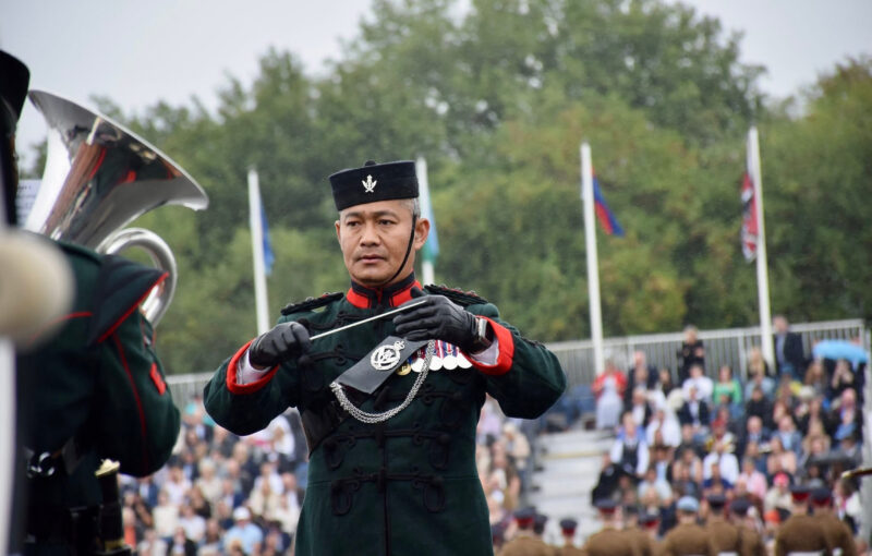 Gurkha Band Support the Largest Passing out Parade for the British Army in a Generation