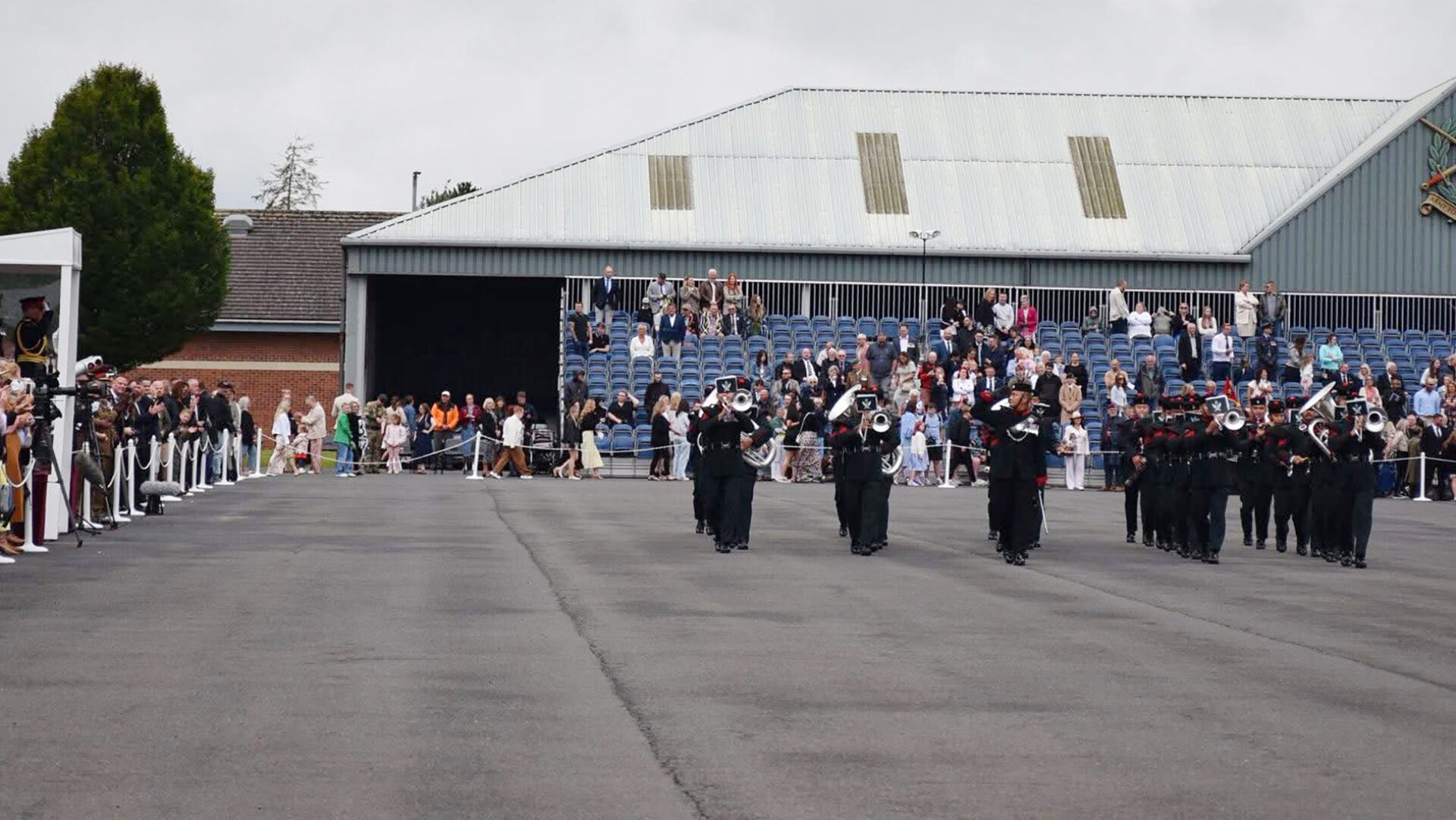 Gurkha Band Support the Largest Passing out Parade for the British Army in a Generation