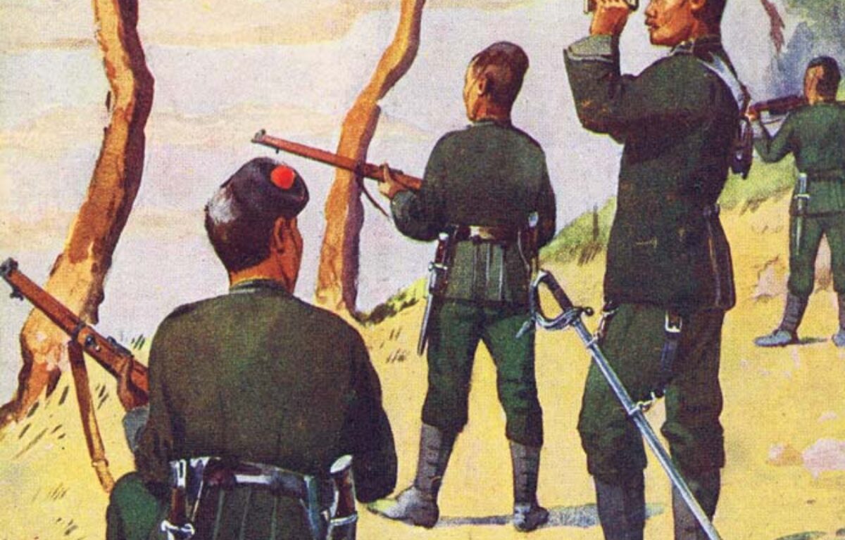 6 GR uniforms circa 1910