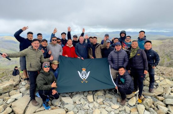 Tackling Scafell Pike with The Band of the Brigade of Gurkhas