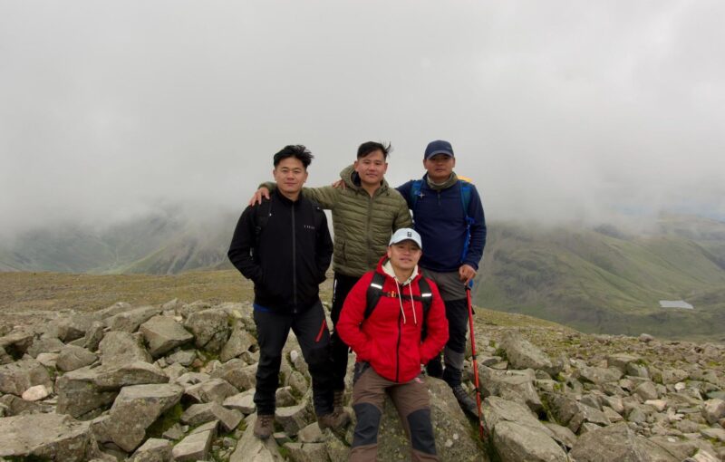 Tackling Scafell Pike with The Band of the Brigade of Gurkhas