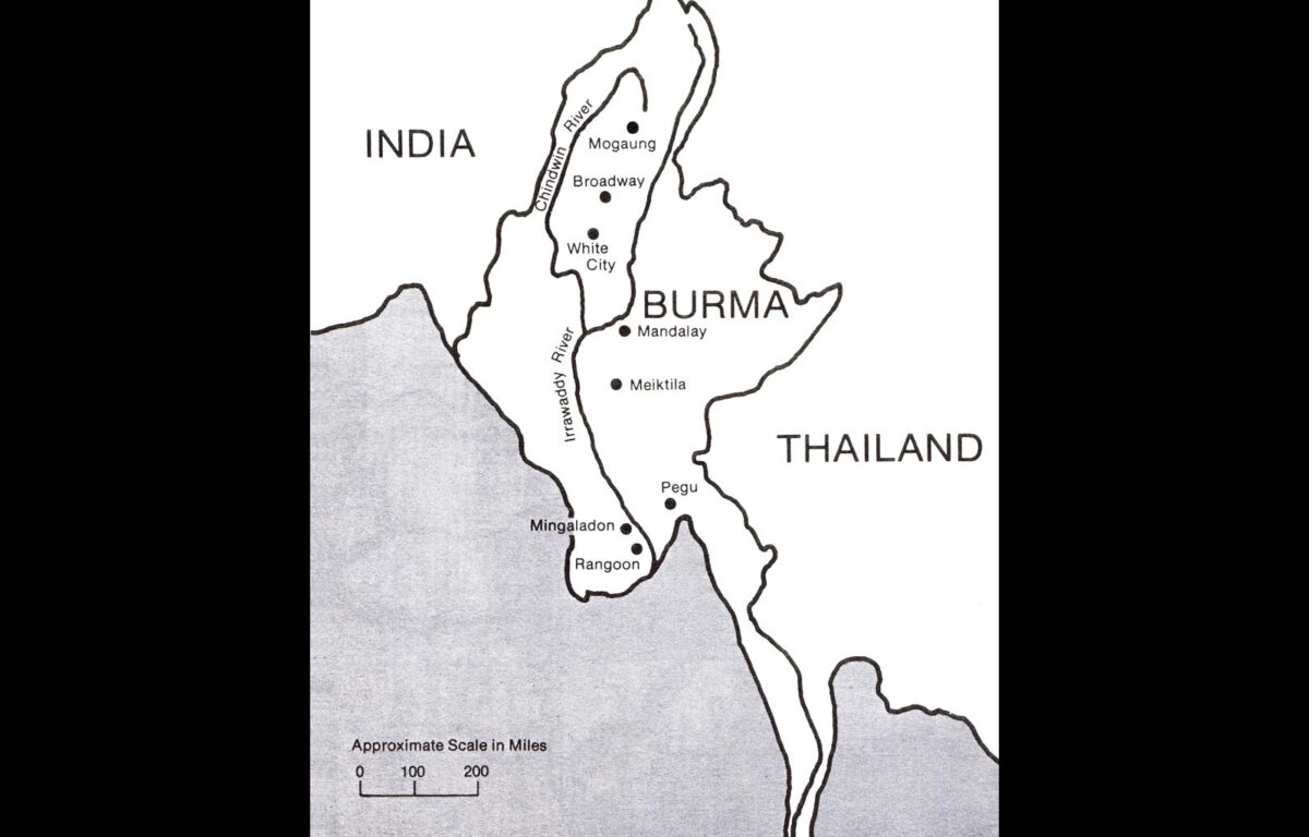 Map of Burma 1943-47