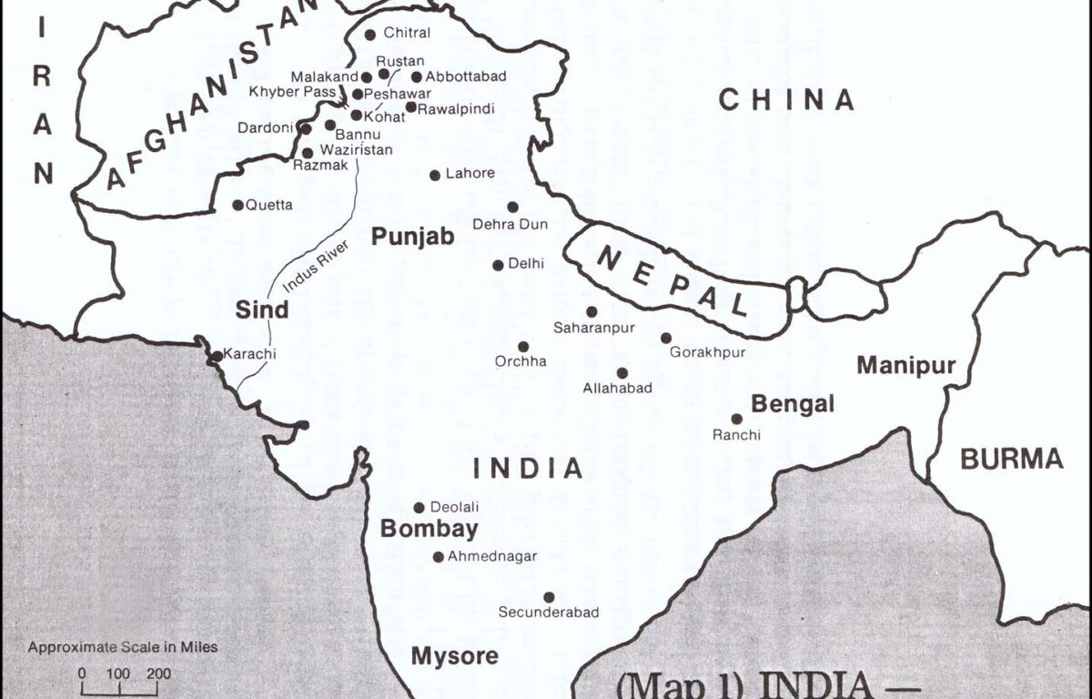 Map of India 1900-1947
