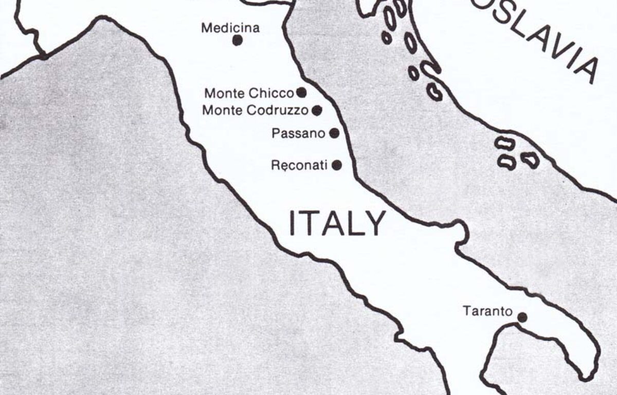 Map of Italy 1944-45