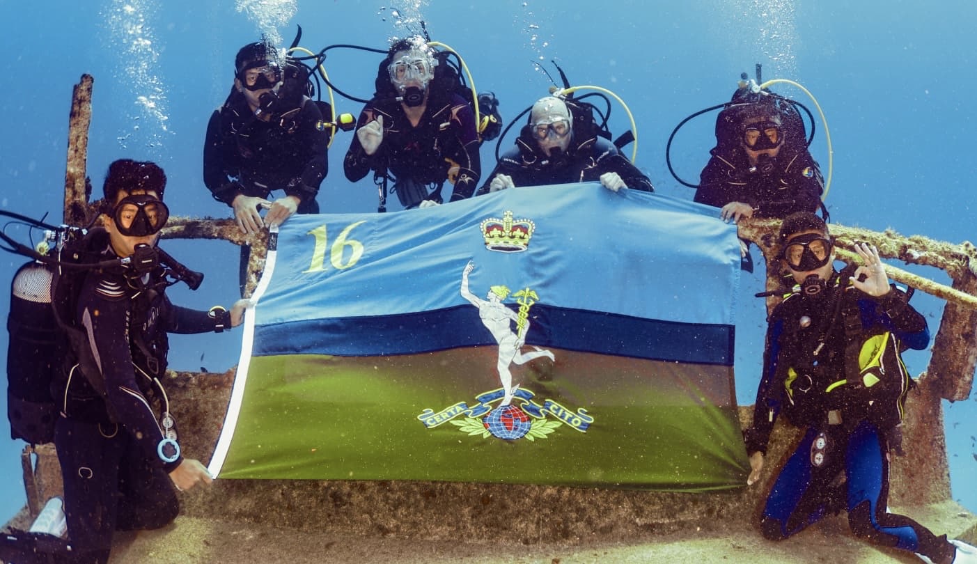 Gurkhas go Diving in the Sea around Malta