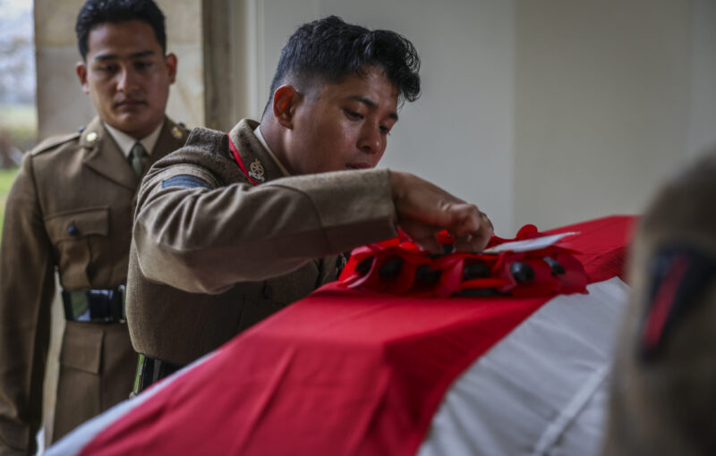 Gurkhas Support the Burial of An Unknown Soldier in Italy