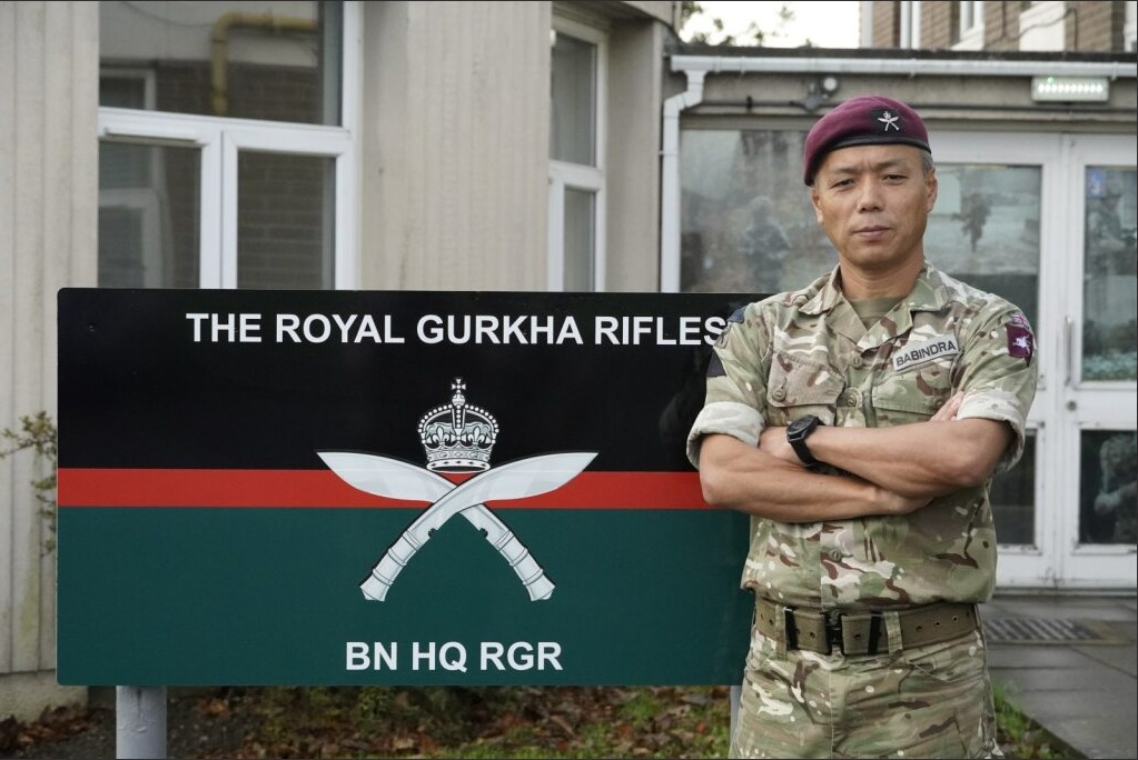 Major Babindra Gurung – Gurkha Major, The First Battalion, The Royal Gurkha Rifles