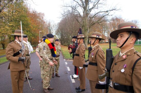 Colonel of The King’s Gurkha Artillery visit the new Gurkhas