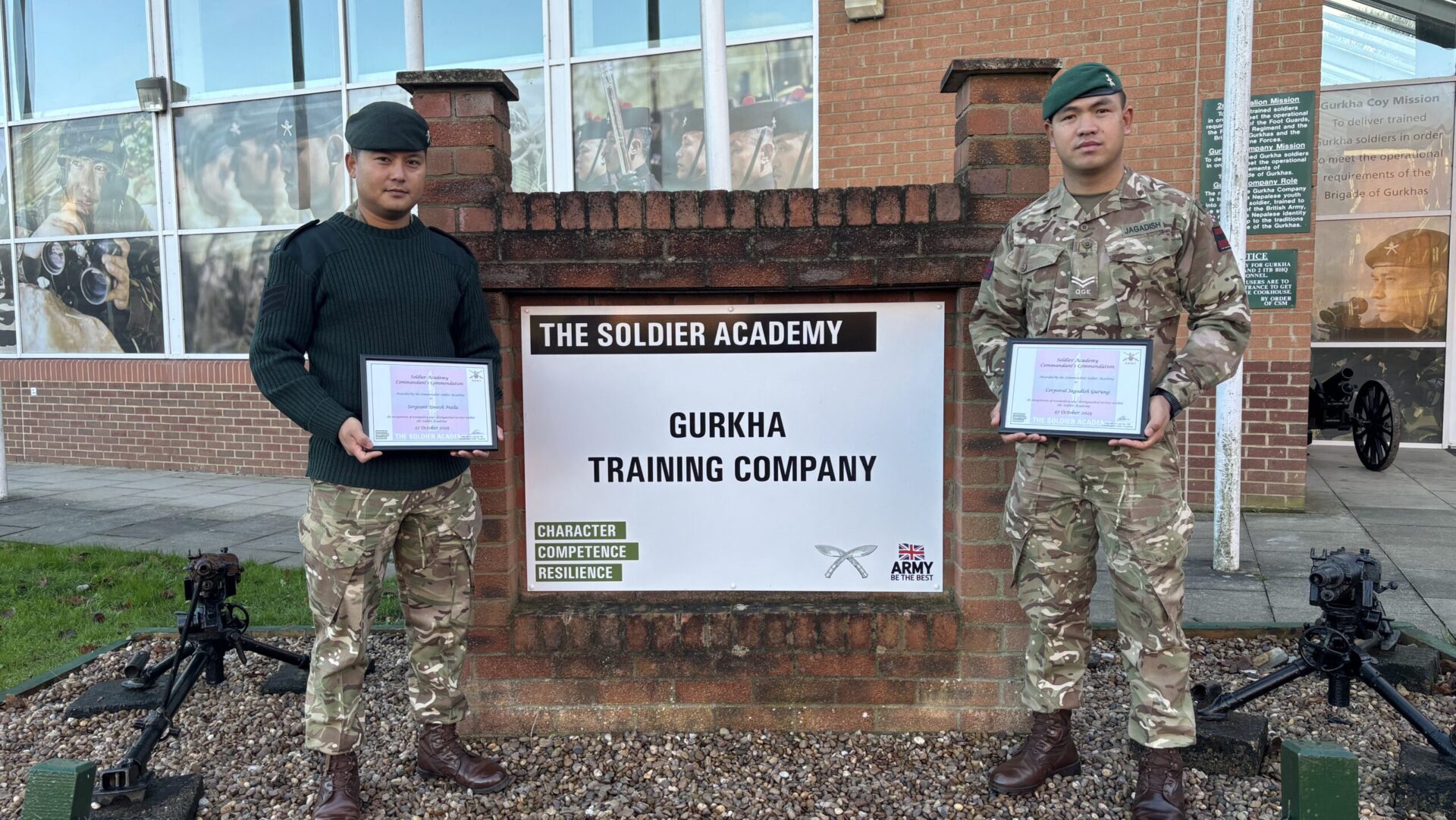 Gurkhas Receive Commandant Soldier Academy Commendations