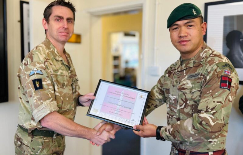 Gurkhas Receive Commandant Soldier Academy Commendations