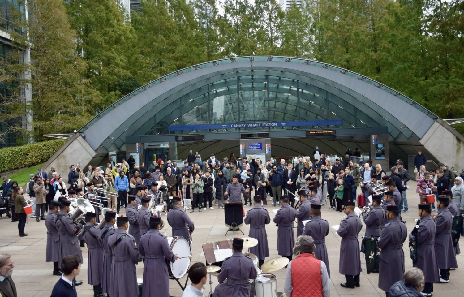 Gurkha Band Canary Wharf - Poppy appeal