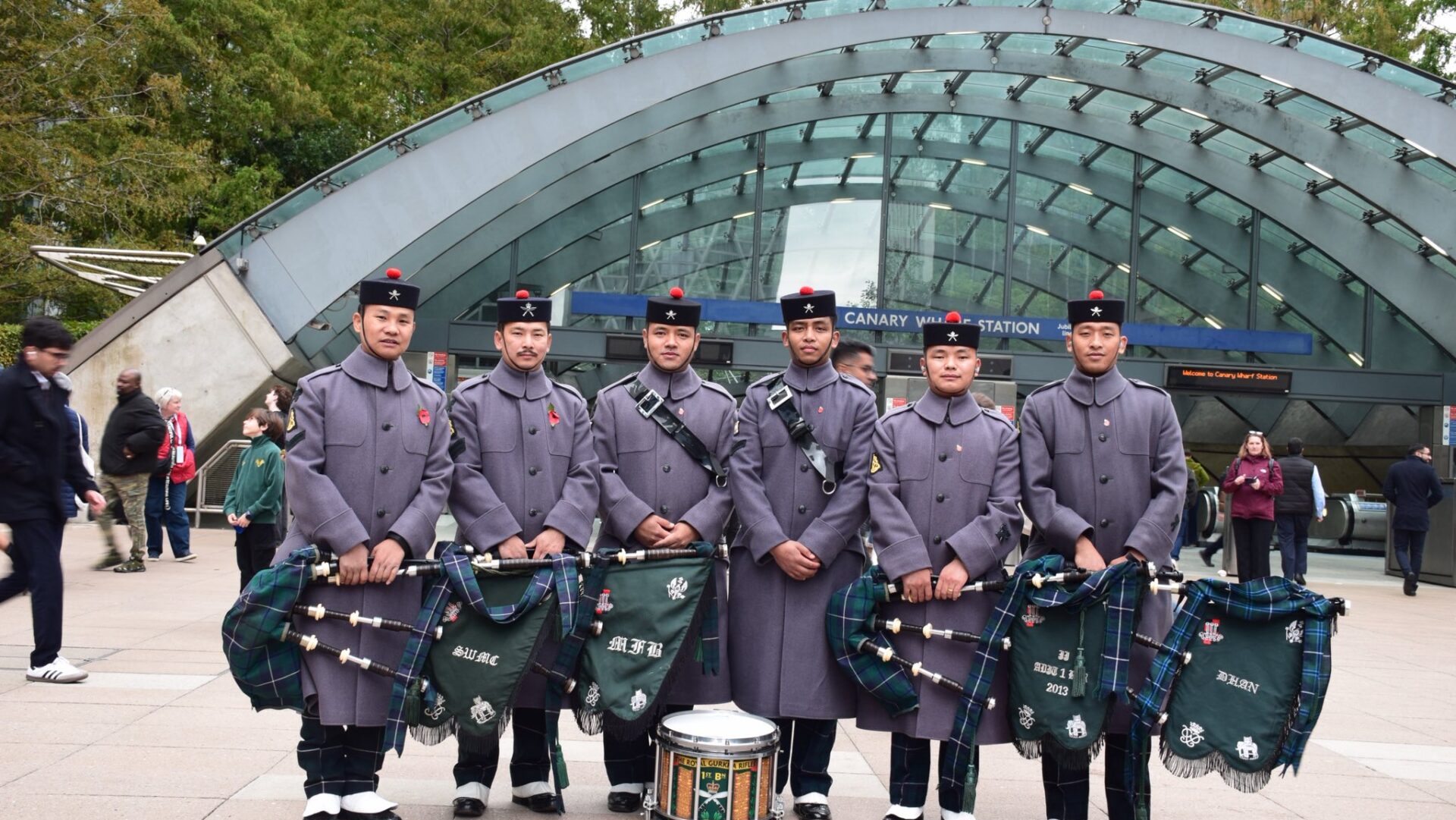 Gurkha Band Canary Wharf - Poppy appeal