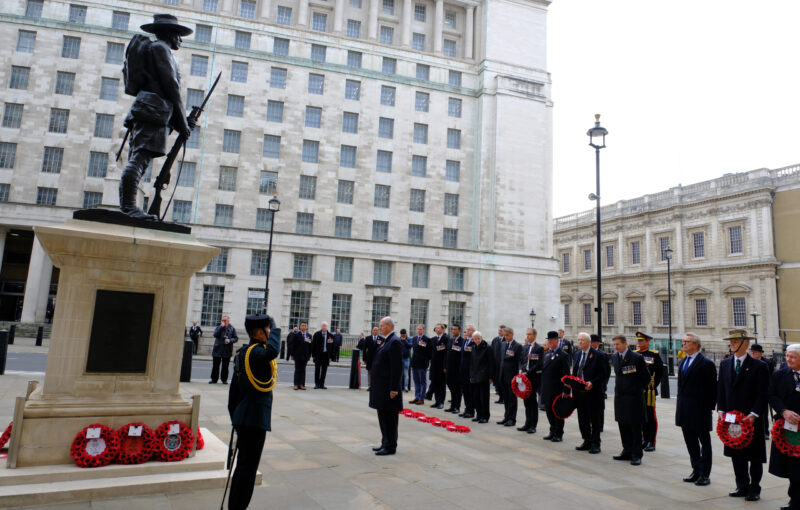 Field Marshal Slim statue London and Gurkhas Field Marshal Slim statue London and Gurkhas