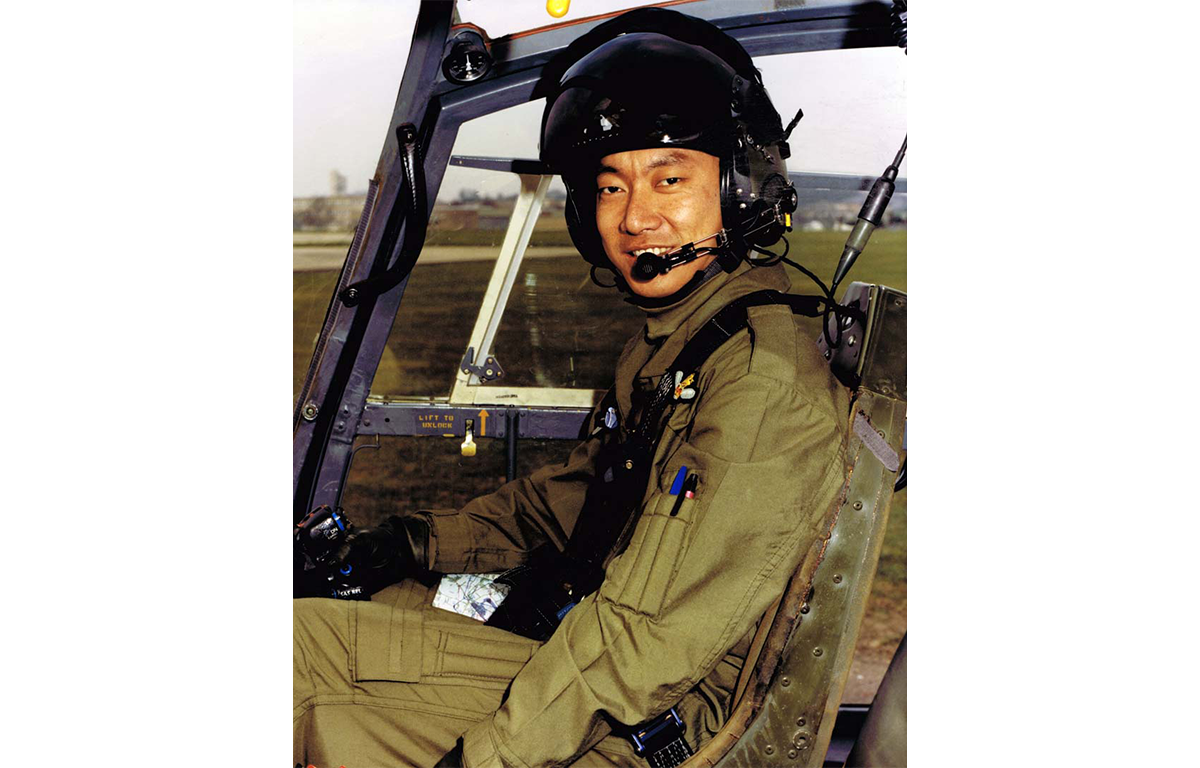 'Douglas Bahadur' Corporal Pimbahadur Gurung became the first Gurkha pilot in the Britsh Army in 1983