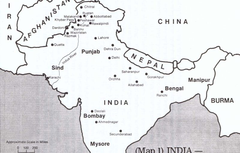 Map of India 1900-1947