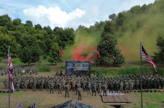 Gurkhas Training with the 26th Royal Malay Regiment