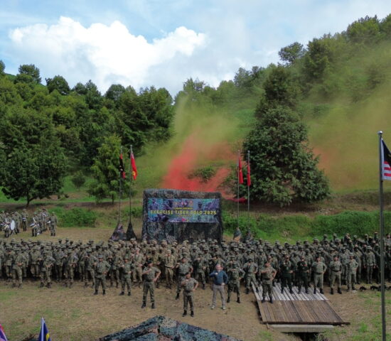 Gurkhas Training with the 26th Royal Malay Regiment