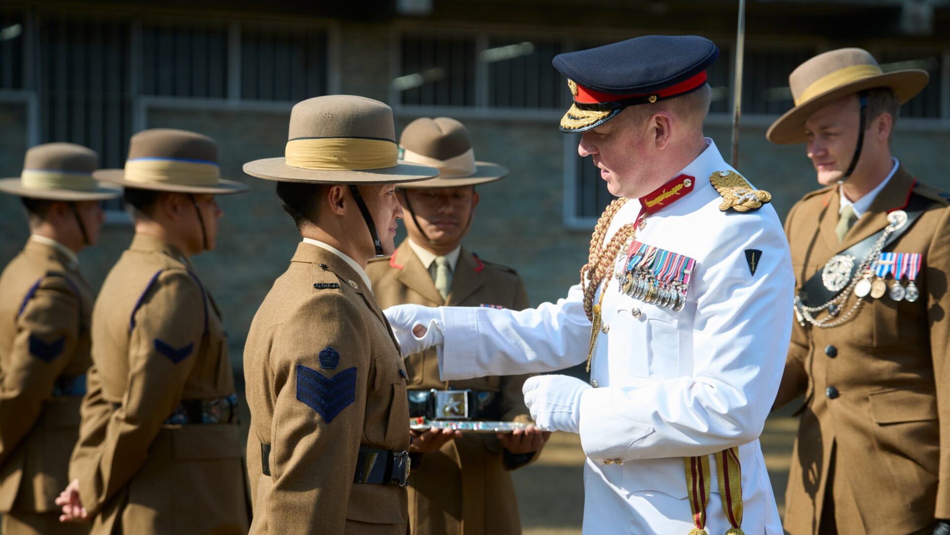 British Gurkhas Nepal Personnel Receive Medals and Awards