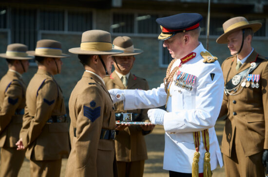 British Gurkhas Nepal Personnel Receive Medals and Awards