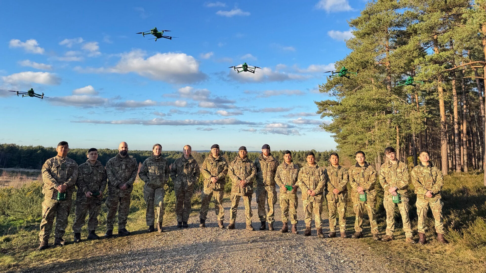Gurkhas from QOGLR Learn to Operate Drones