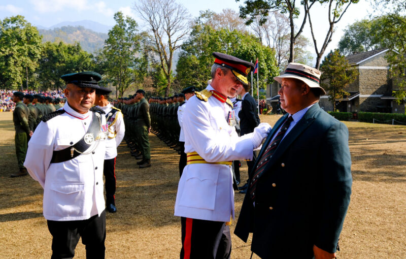 British Gurkhas Nepal Personnel Receive Medals and Awards