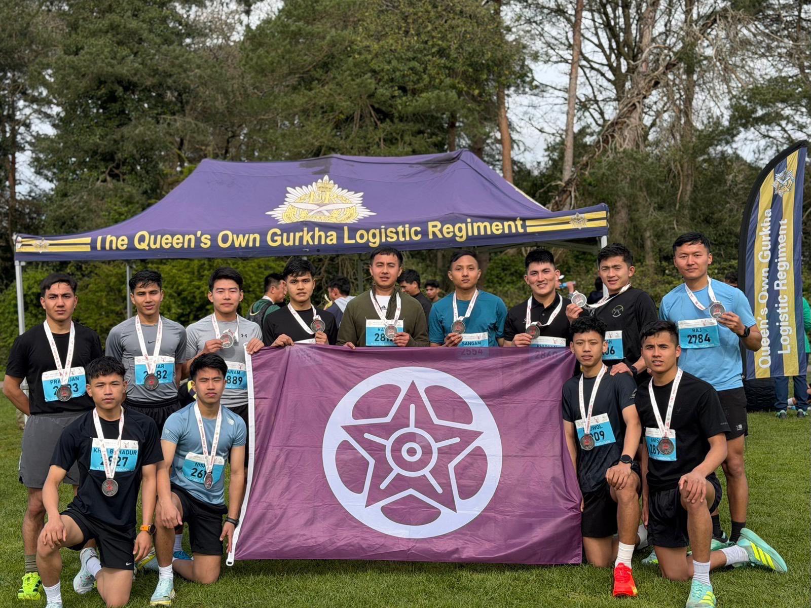 Gurkhas from QOGLR Take on the Fleet Half Marathon