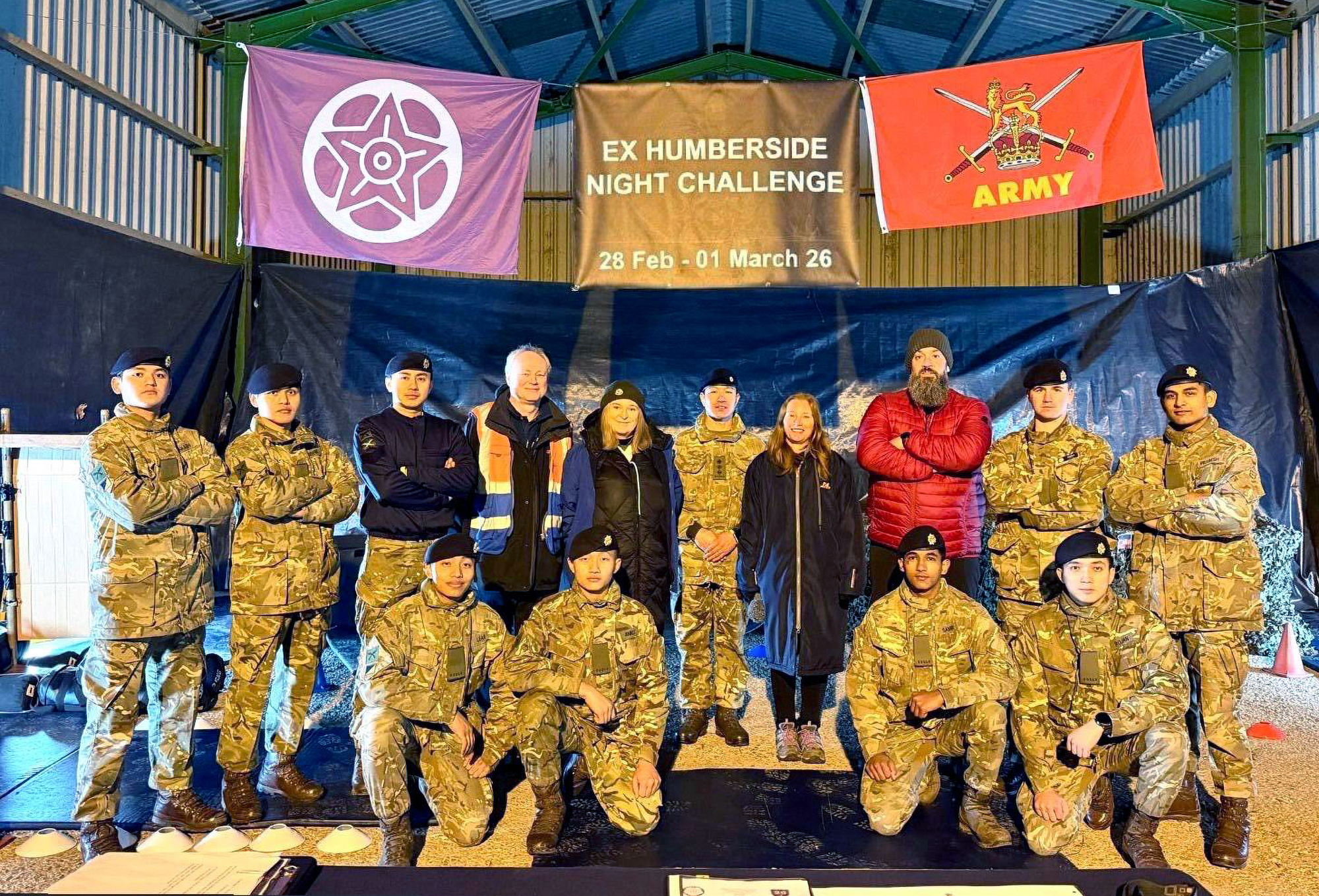 Gurkhas Working alongside Humberside Police and Regional Emergency Services