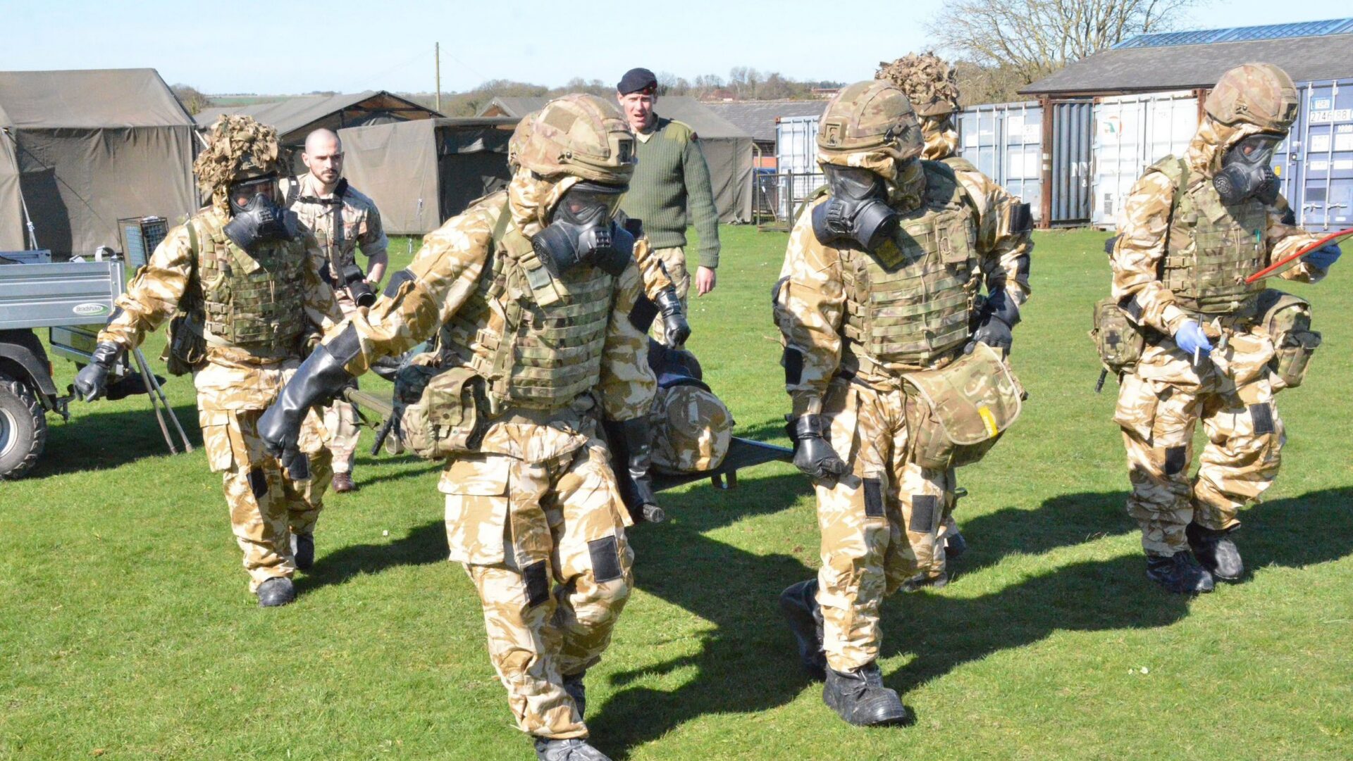 Gurkha Musicians Train to Decontaminate Casualties with CBRN Exposure