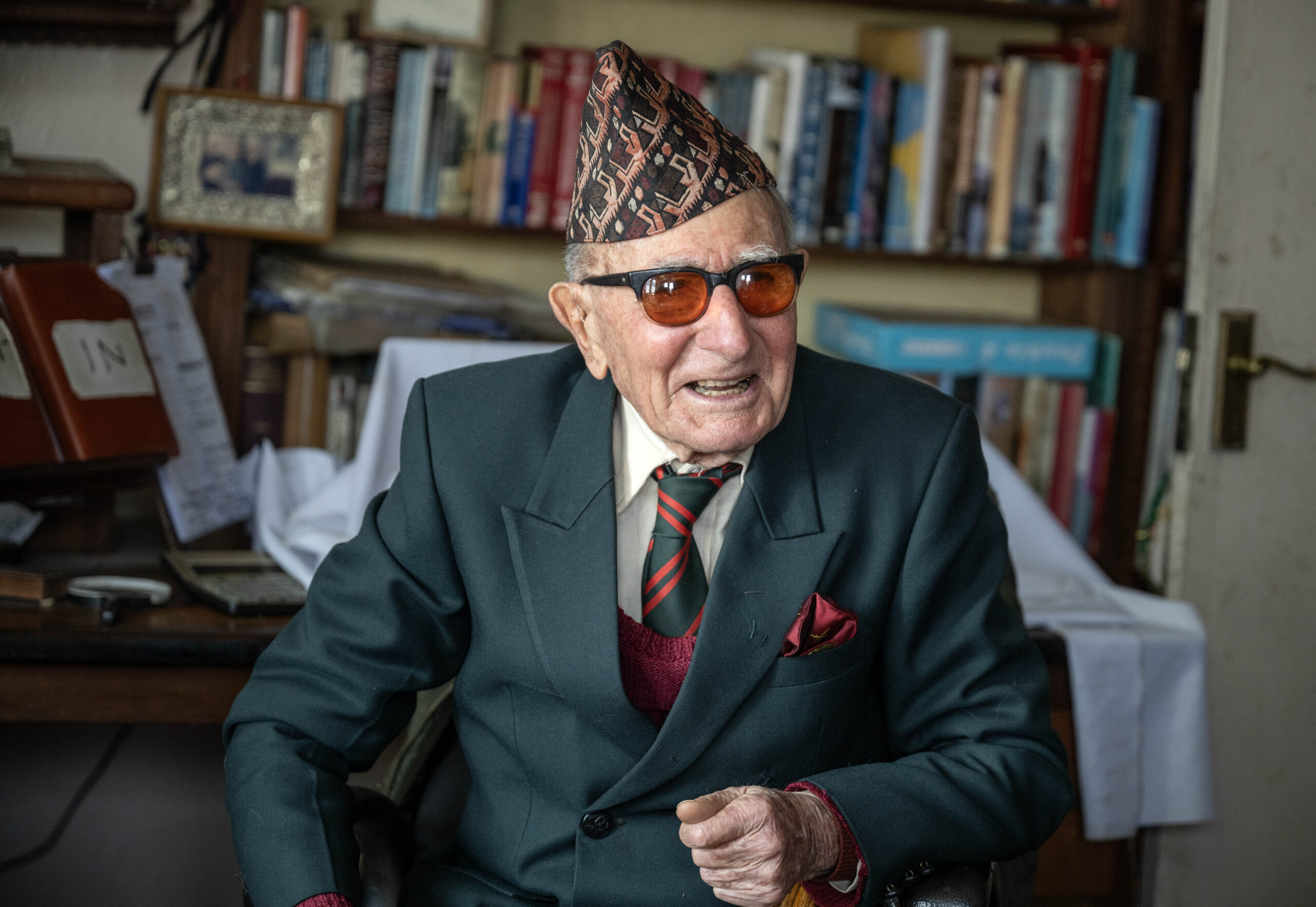 Lord Ashcroft Meets Lieutenant Colonel (Retd) J P Cross OBE in Pokhara